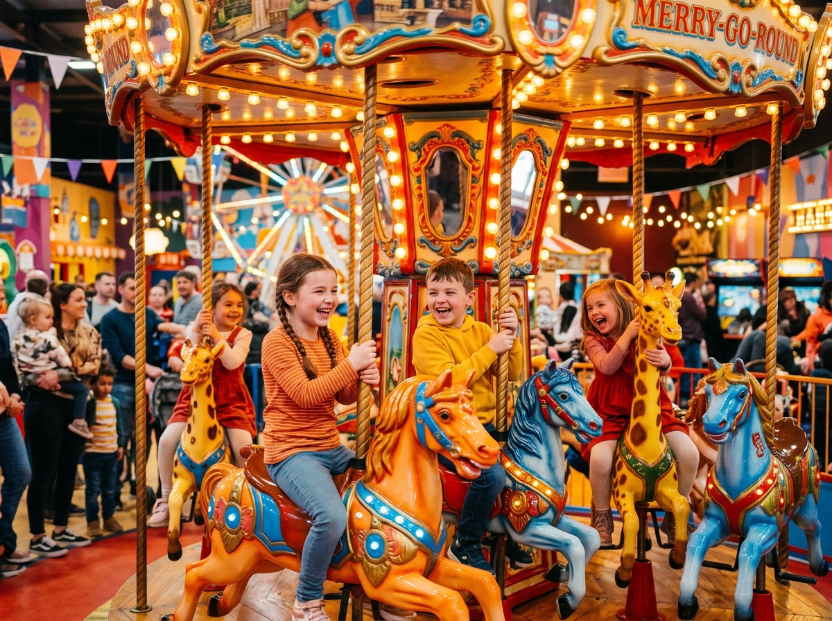 Carousel merry-go-round kanak-kanak