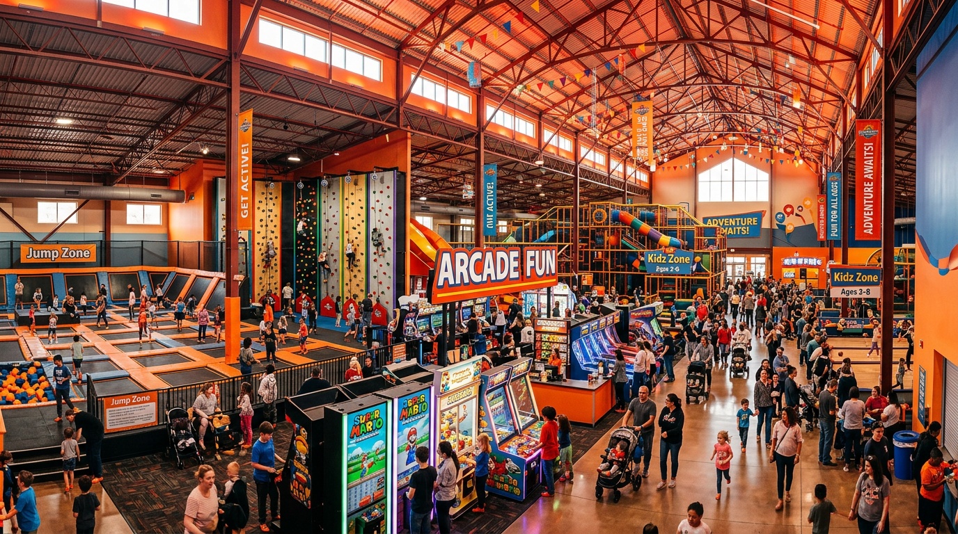 Pandangan luas pusat hiburan FunZone Malaysia