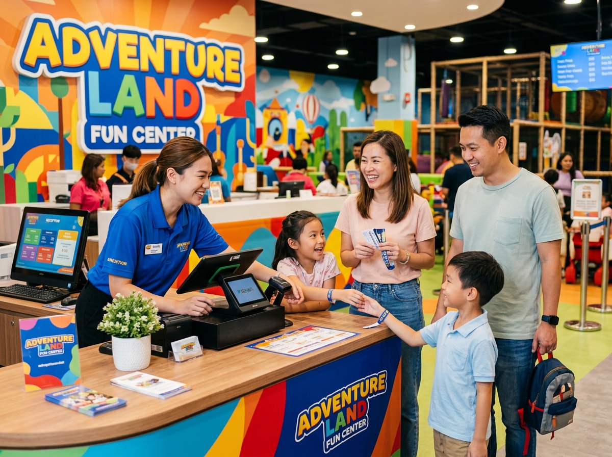 Kaunter selamat datang FunZone Malaysia