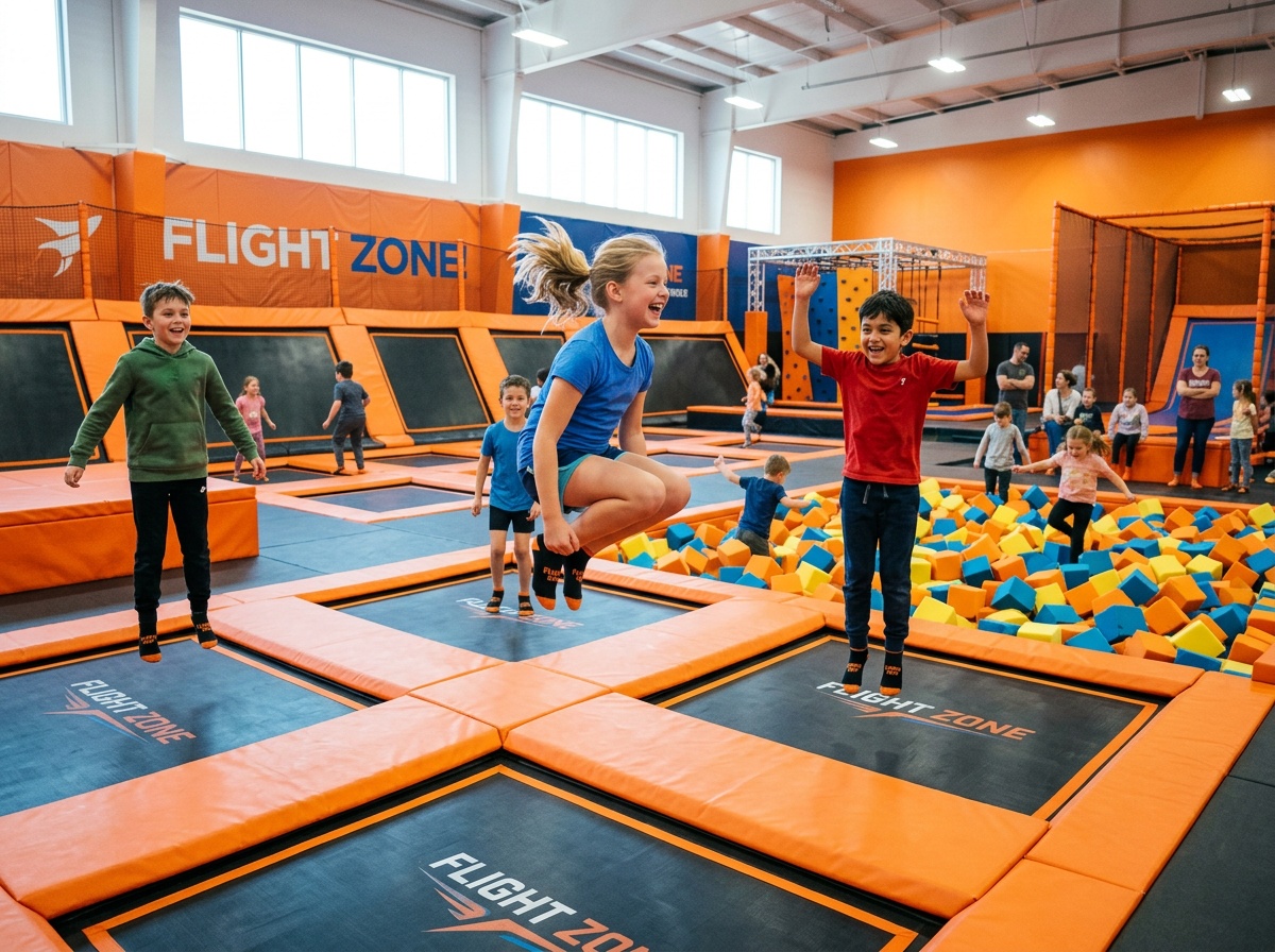 Zon trampolin FunZone Malaysia